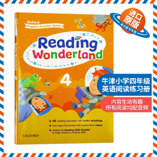 OUP Reading 正版 进口原版 Wonderland Oxford 英文版 牛津小学四年级英语阅读练习册 Oxford儿童外文书 英语书籍 英文原版