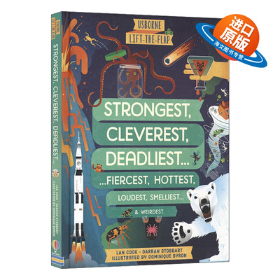 英文原版 Lift-the-Flap Strongest  Cleverest  Deadliest 更强壮更聪明 奇妙世界百科翻翻书 精装 英文版 进口英语原版书籍
