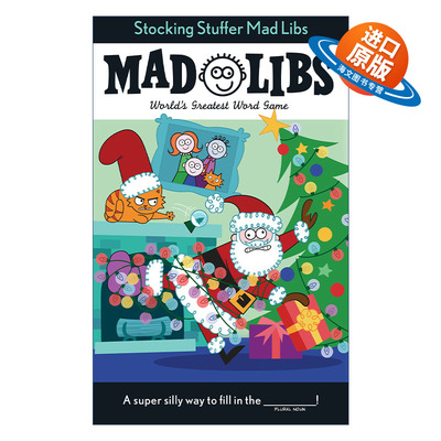 英文原版 Stocking Stuffer Mad Libs 圣诞袜礼物 疯狂填词游戏 英文版 进口英语原版书籍