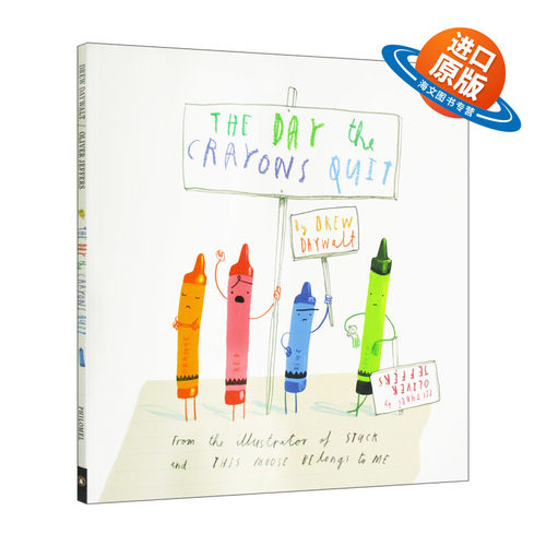 英文原版绘本 The Day The Crayons Quit 小蜡笔大罢工 英文版 Oliver Jeffers儿童外文书