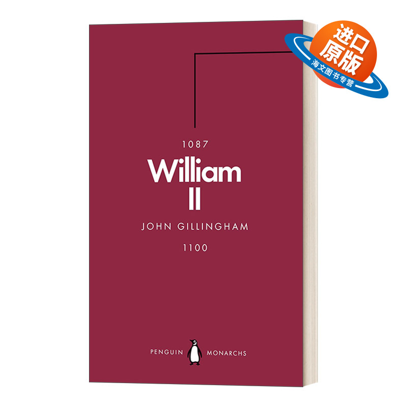 英文原版 William II Penguin Monarchs 英国君王史 威廉二世 英文版 进口英语原版书籍