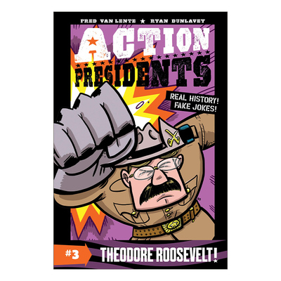 英文原版 Action Presidents 3 Theodore Roosevelt 美国总统科普读物 西奥多罗斯福 全彩漫画 英文版 进口英语原版书籍