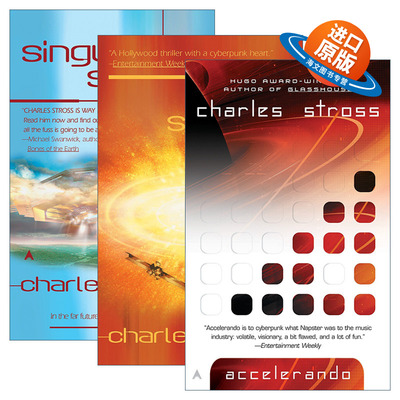 英文原版 Singularity 末日奇点系列3册 硬科幻小说 雨果奖得主Charles Stross 英文版 进口英语原版书籍