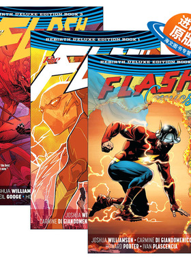 英文原版 The Flash The Rebirth Deluxe Edition 闪电侠 重生 3册 豪华精装收藏版 DC漫画 Joshua Williamson 英文版 进口原版书