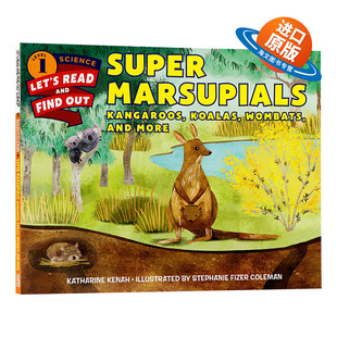 英文原版 Super Marsupials Kangaroos Koalas Wombats and More 阅读与发现1阶段 有袋类动物袋鼠考拉袋熊 英文版 进口书籍