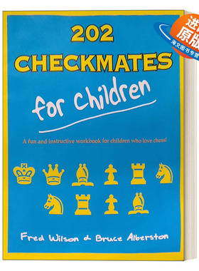 英文原版 202 Checkmates for Children 202个 儿童国际象棋谜题 英文版 进口英语原版书籍