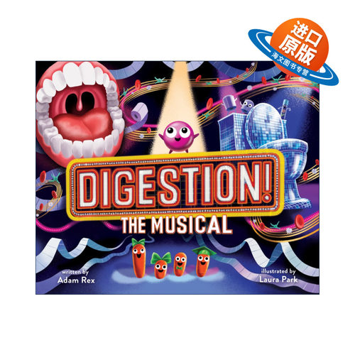 英文原版 Digestion The Musical 消化过程 音乐剧形式 精装科普 英文版 进口英语原版书籍
