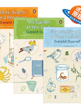 英文原版 希腊三部曲3本套装 The Corfu Trilogy 德雷尔一家 传记回忆录 影视原著Gerald Durrell 英文版