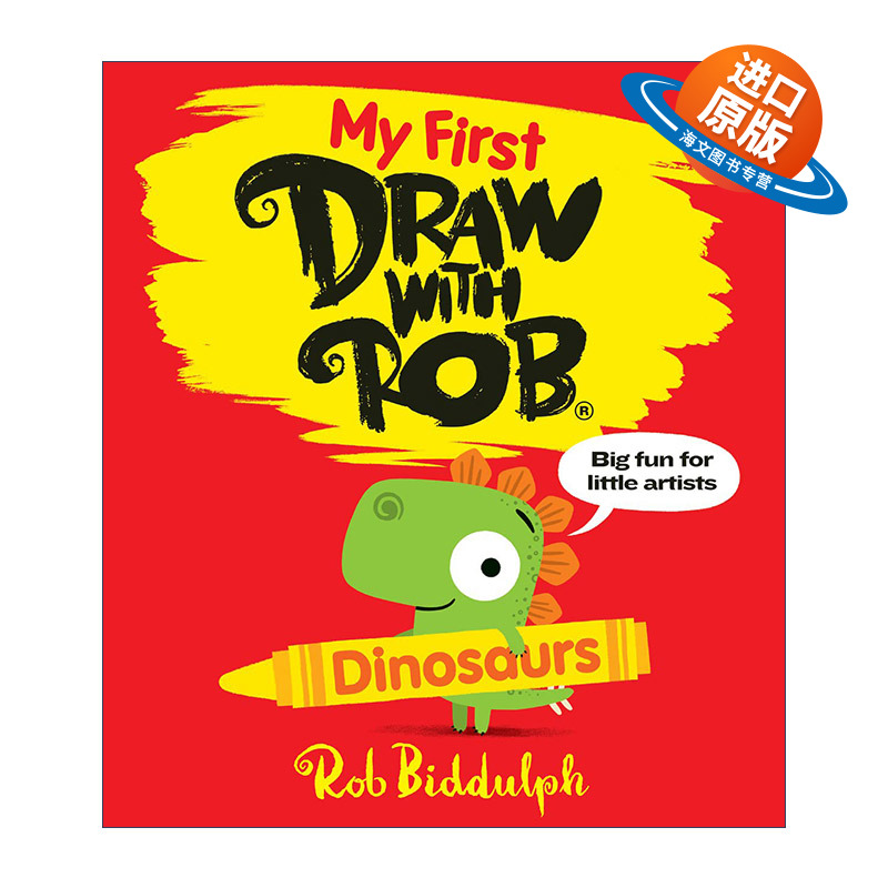 英文原版 My First Draw With Rob Dinosaurs 和罗伯比达尔夫一起学画恐龙 英文版 进口英语原版书籍