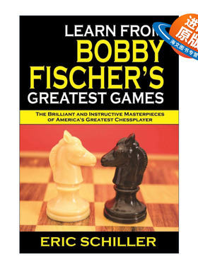 英文原版 Learn from Bobby Fischer's Greatest Games 鲍比费舍尔的象棋经验 初级和中级棋手适用 英文版 进口英语原版书籍