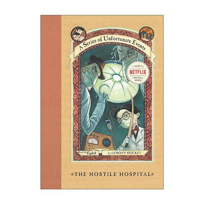 英文原版 A Series of Unfortunate Events #8 The Hostile Hospital 波特莱尔大冒险卷8 精装 英文版 进口英语原版书籍