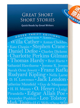 英文原版 Great Short Short Stories Quick Reads by Great Writers 优秀超短篇小说集 Dover Thrift Editions 进口英语原版书籍