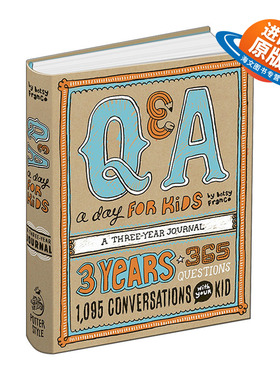 英文原版 Q&A a Day for Kids a Three-Year Journal 儿童每日问答成长日记本 英文版 进口英语原版书籍
