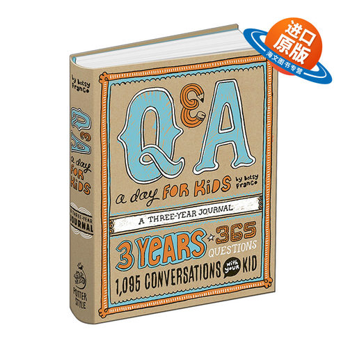 英文原版 Q&A a Day for Kids a Three-Year Journal 儿童每日问答成长日记本 英文版 进口英语原版书籍