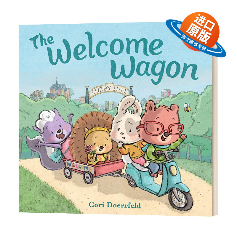 英文原版 精装绘本 The Welcome Wagon A Cubby Hill Tale 欢迎号 小列车 精装 英文版 进口英语原版书籍儿童外文书