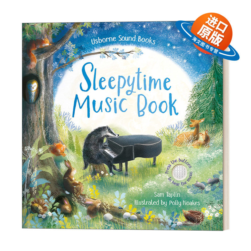 英文原版 Sleepytime Music Book 睡眠时间音乐书 趣味音乐发声书 英文版 进口英语原版书籍