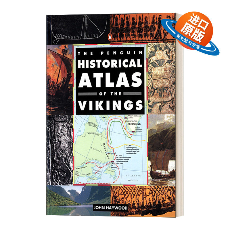英文原版 The Penguin Historical Atlas of the Vikings 企鹅维京人的历史地图集 历史地理学工具书外国文学 英文版 进口英语书