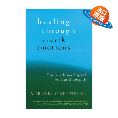 英文原版 Healing through the Dark Emotions 治愈黑暗情绪 走出悲伤 抑郁 恐惧与绝望的智慧国际知名心理治疗师Miriam Greenspan
