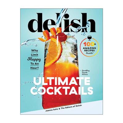 英文原版 Delish Ultimate Cocktails Free 9-Recipe Sampler 美味的终极鸡尾酒配方指南 酒杯使用方式 英文版 进口英语原版书籍