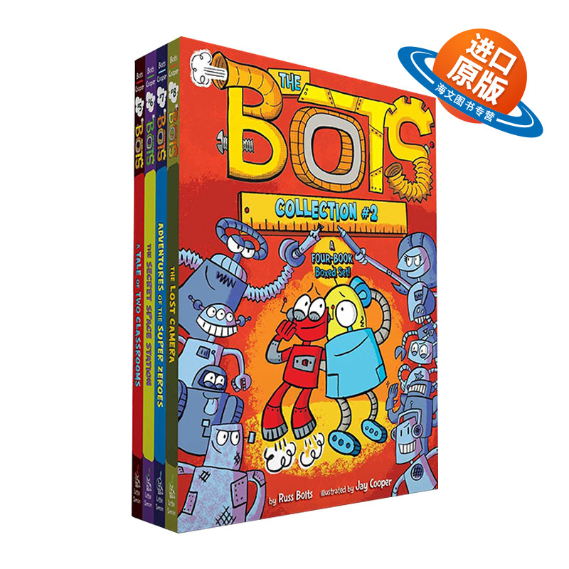 英文原版 The Bots Collection #2 机甲星球的机器人5-8册套装 英文版 进口英语原版书籍