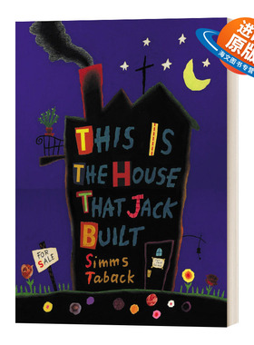 英文原版 This is the House that Jack Built 这是杰克建的房子 凯迪克银奖 Simms Taback 英文版 进口英语原版书籍儿童外文书