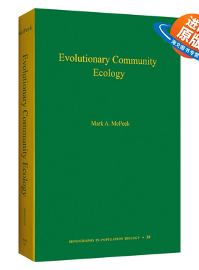 英文原版 精装 Evolutionary Community Ecology Volume 58 进化的社区生态学 第58卷 精装 英文版 进口英语原版书籍