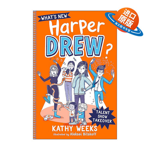 英文原版 What's New Harper Drew Talent Show Takeover 哈珀德鲁章节桥梁书2 英文版 进口英语原版书籍