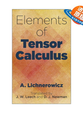 英文原版 Elements of Tensor Calculus 张量微积分原理 数学 A. Lichnerowicz 英文版 进口英语原版书籍
