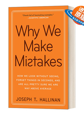 英文原版 Why We Make Mistakes 错觉 为什么我们视而不见 转身就忘或自命不凡 Joseph T.Hallinan