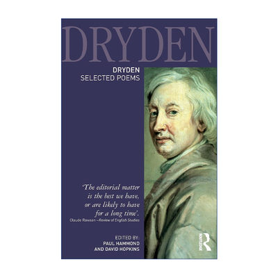 英文原版 Dryden:Selected Poems 德莱顿诗作选集 英文版 进口英语原版书籍