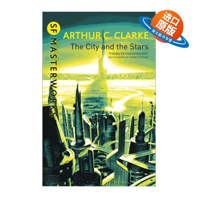 英文原版小说 The City And The Stars 城市与群星 阿瑟·克拉克 科幻大师佳作系列 英文版 进口英语原版书籍