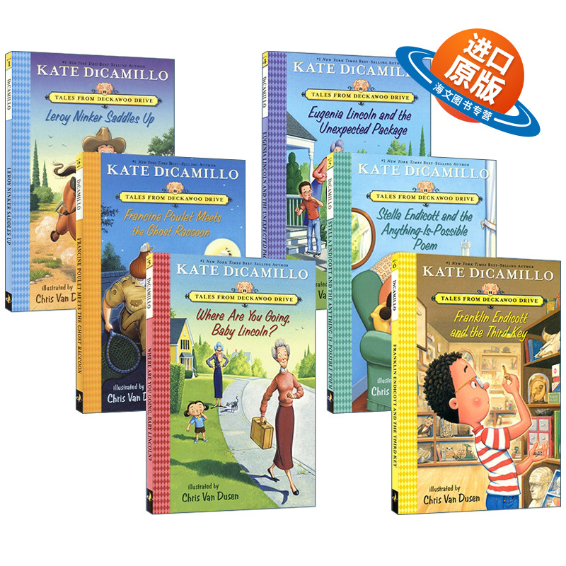 英文原版 Tales from Deckawoo Drive 小猪梅西续作系列6册 儿童桥梁章节小说 纽约时报畅销书 英文版 进口英语原版书籍