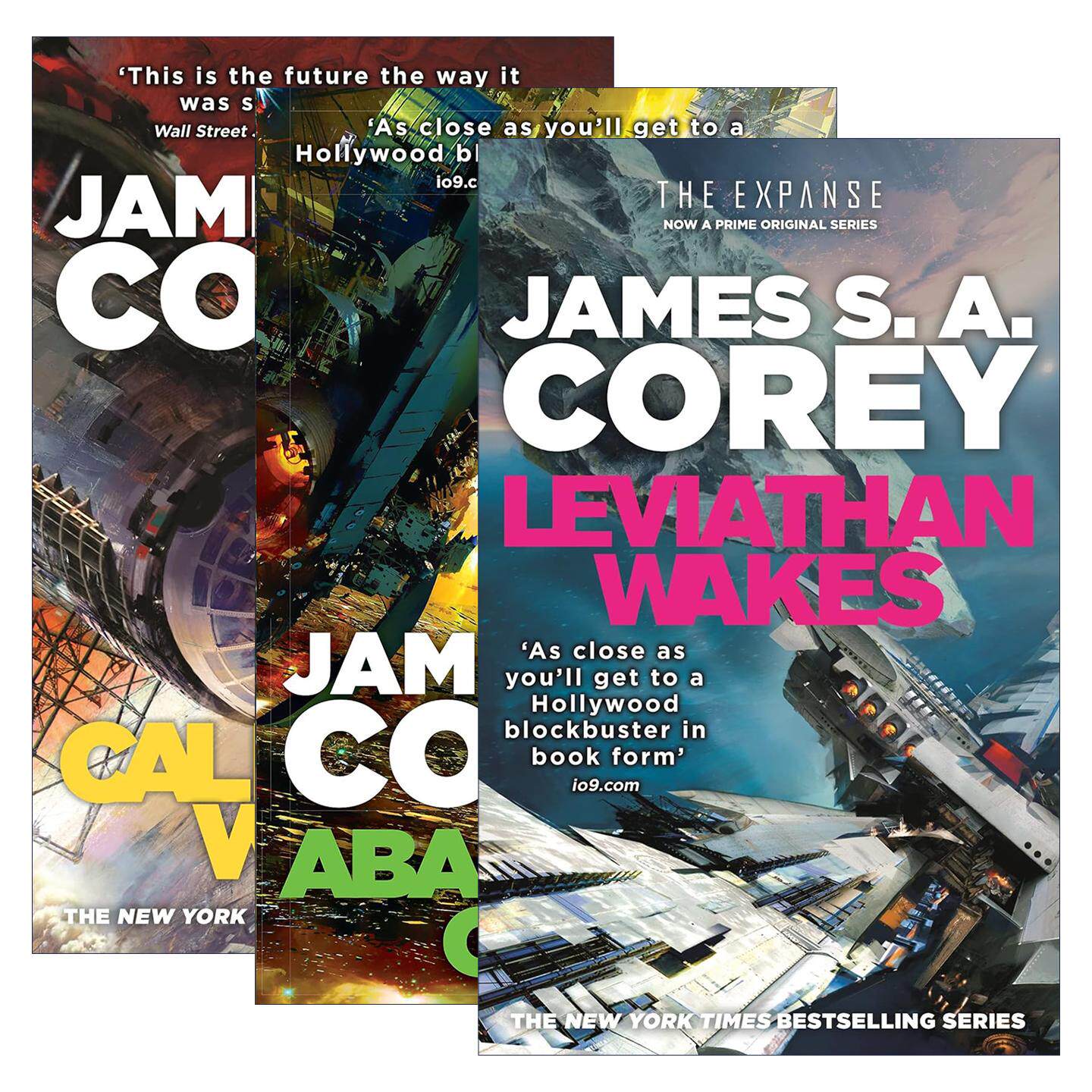 英文原版 The Expanse Book 苍穹浩瀚系列1-3册 利维坦觉醒 卡利班之战 阿巴登之门 英文版 进口英语原版书籍
