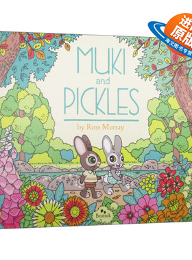 英文原版绘本 Muki and Pickles 木奇和泡菜 两只兔子的友谊与智慧故事 精装儿童绘本 英文版 进口英语原版书籍