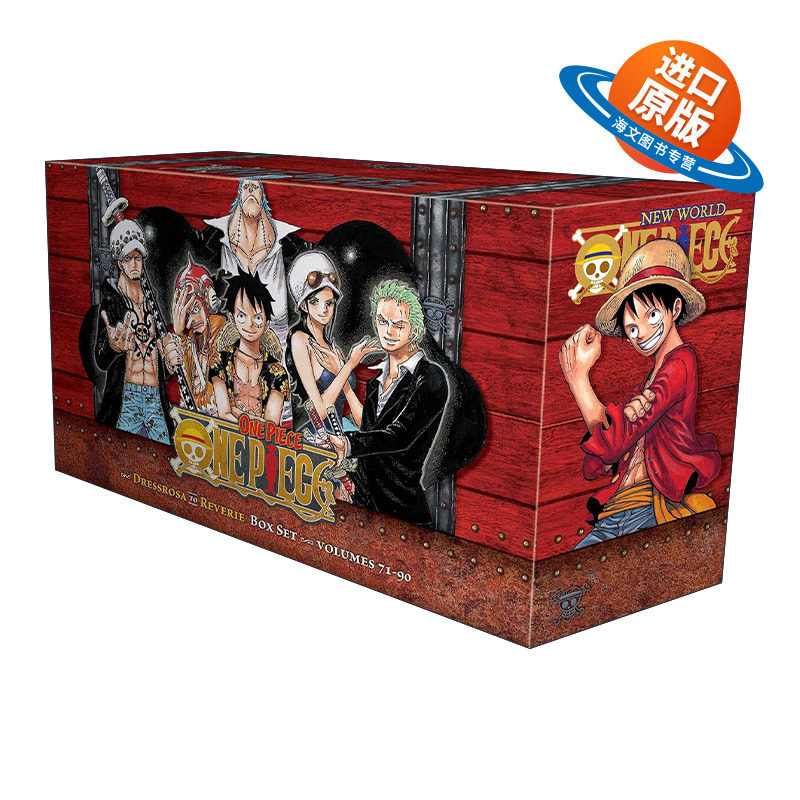 英文原版 One Piece Box Set 4 海贼王漫画 71-90册盒装 英文版 进口英语原版书籍