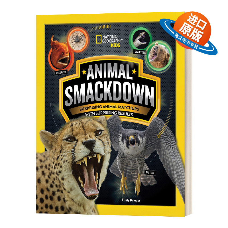 英文原版 Animal Smackdown 动物对决 令人惊讶的动物对决和令人惊讶的结果 国家地理儿童 科普百科 英文版 进口英语原版书籍