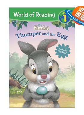 英文原版 World of Reading Disney Bunnies Thumper and the Egg 迪士尼阅读世界分级读物L1 英文版 进口英语原版书籍