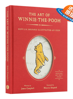 小熊维尼艺术设定集 英文原版 The Art of Winnie the Pooh 维尼熊 E H Shepard 大开本 儿童插画故事书 精装 英文版进口英语书籍
