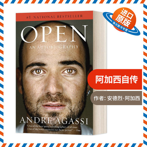 英文原版 Open An Autobiography 阿加西自传 豆瓣阅读 Andre Agassi 安德烈阿加西 英文版 进口英语原版书籍