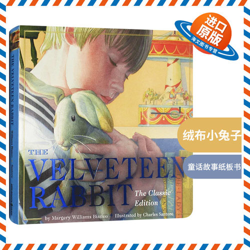 绒布小兔子英文原版绘本