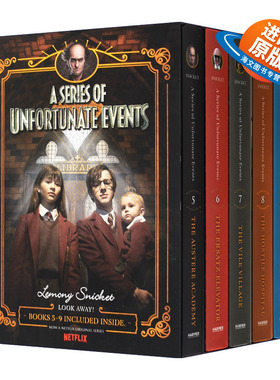 英文原版 A Series of Unfortunate Events #5-9 波特莱尔大冒险 雷蒙斯尼奇的不幸历险套装5-9册 英文版 进口英语原版书籍