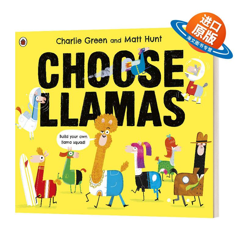英文原版 Choose Llamas 骆驼的选择 低幼儿童英语启蒙认知绘本 趣味性幽默图画书亲子互动共读早教书 英文版 进口英语原版书籍