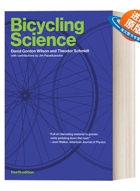 英文原版 Bicycling Science  fourth edition The MIT Press 自行车科学 第四版 David Gordon Wilson 英文版 进口英语原版书籍