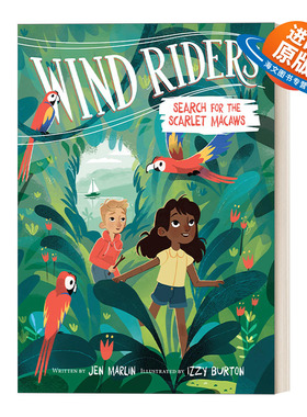 英文原版 Wind Riders #2 Search for the Scarlet Macaws 风之骑士2 寻找猩红色金刚鹦鹉 英文版 进口英语原版书籍