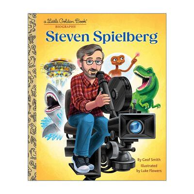 英文原版 Steven Spielberg Little Golden Book Biographies 史蒂文·斯皮尔伯格传记 大白鲨 头号玩家导演 兰登书屋精装小金书