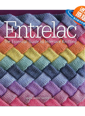 英文原版 Entrelac 交错针织法指南 英文版 进口英语原版书籍