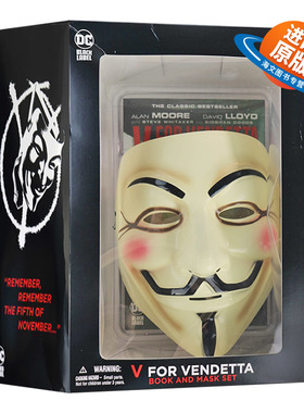V字仇杀队 英文原版 V for Vendetta Book & Mask Set 豪华版 附面具套装 绘本小说 英文版 进口英语书籍