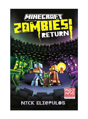 英文原版 Minecraft Zombies Return An Official Minecraft Novel 我的世界17 僵尸归来 精装官方小说 英文版 进口英语原版书籍