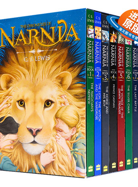 新版8册 纳尼亚传奇英文原版小说 The Chronicles of Narnia 青少年奇幻文学CS Lewis刘易斯The Lion The Witch The Wardrobe
