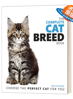英文原版 精装 The Complete Cat Breed Book 喂猫指南 精装 英文版 进口英语原版书籍